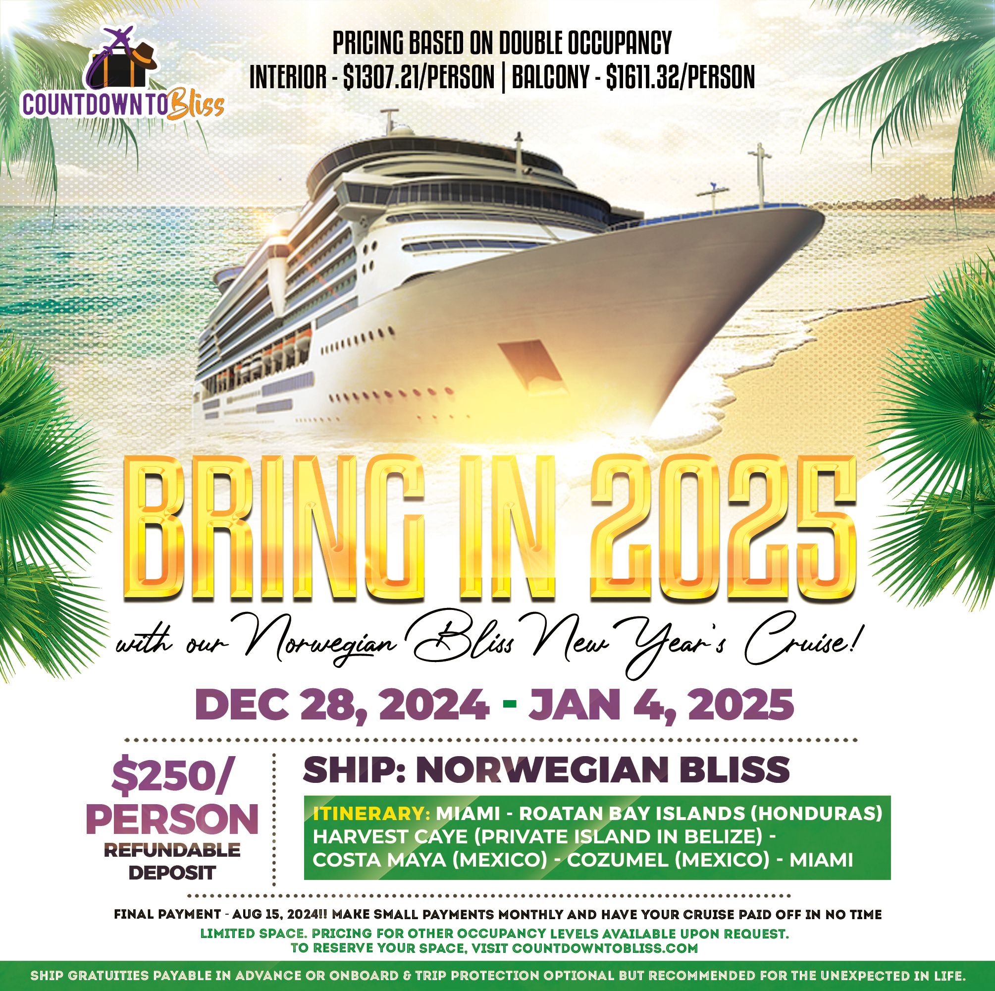 Countdown to Bliss deal